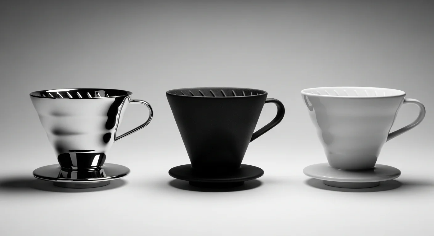 コーヒードリッパーの素材比較|ステンレス・樹脂・陶器の違いと選び方