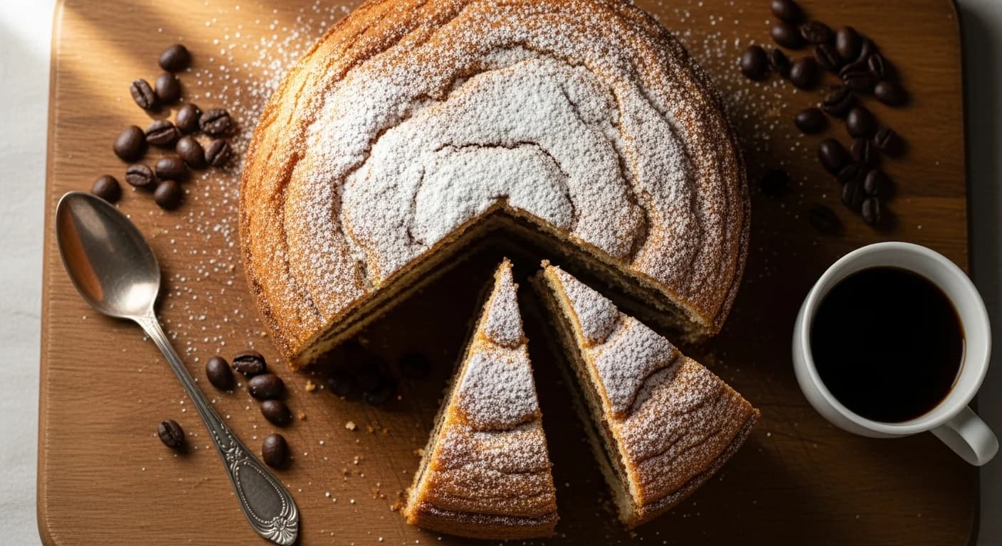 コーヒーケーキの作り方|コーヒー風味のシンプルスポンジケーキレシピ