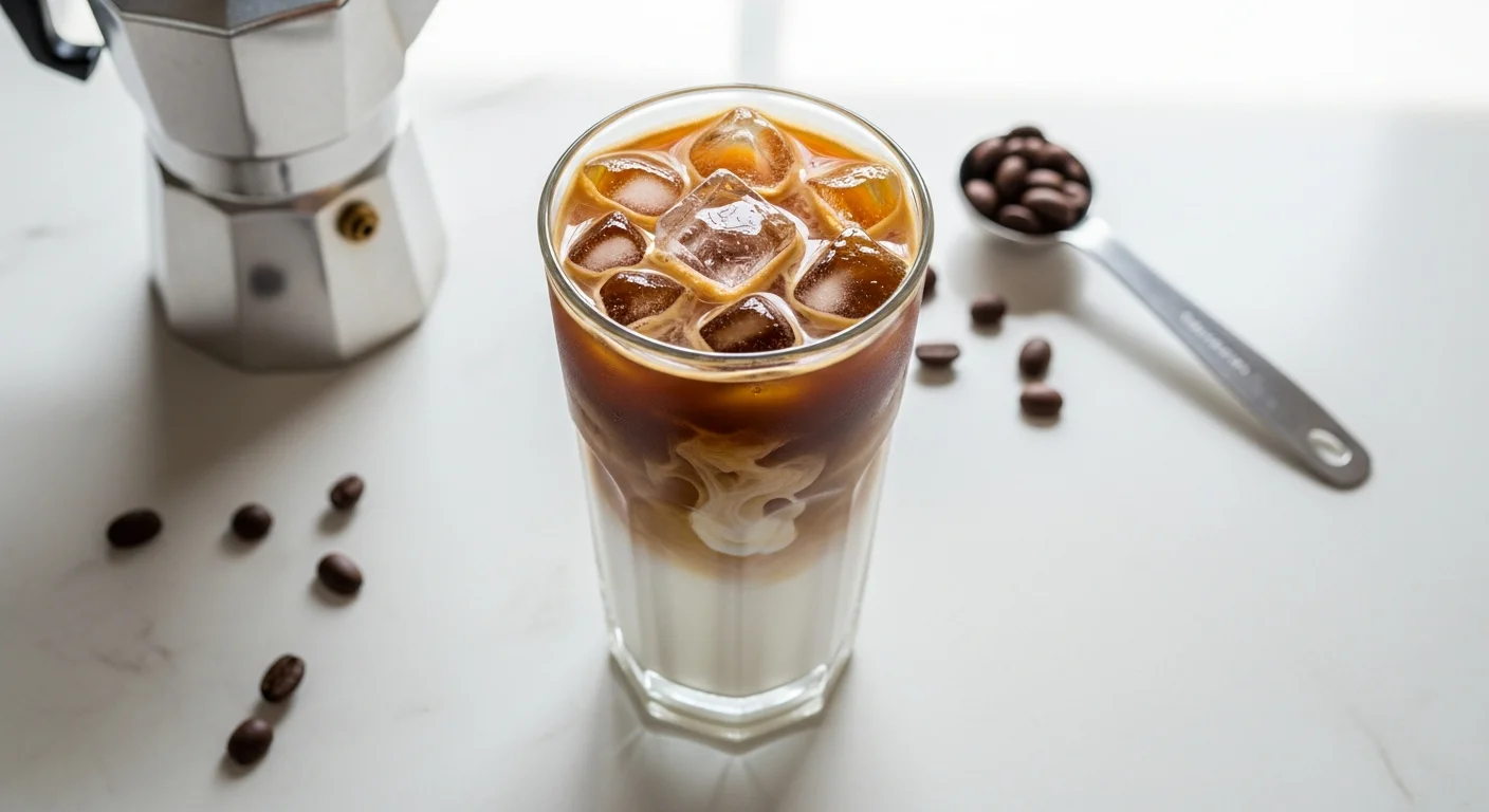 自宅で作るアイスカフェラテの作り方|コーヒーショップ仕上がりのコツ
