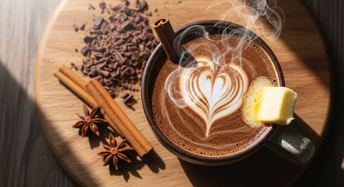 冬のコーヒーレシピ|スパイス・チョコレート・ホットバターを使う温かレシピ